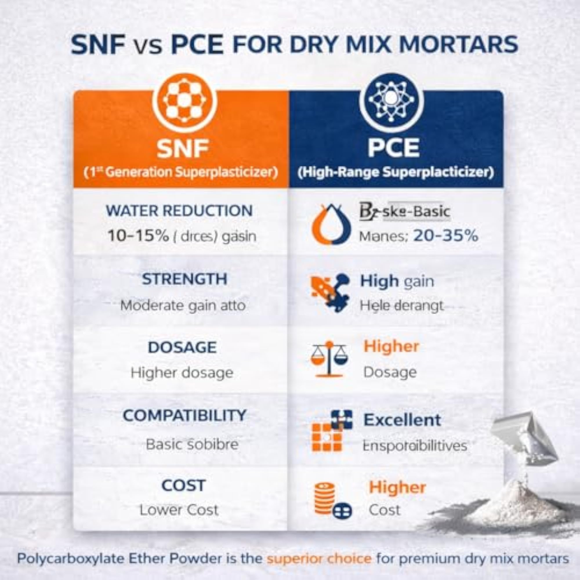 Polycarboxylate Ether PCE Powder, High-Range Superplasticizer
